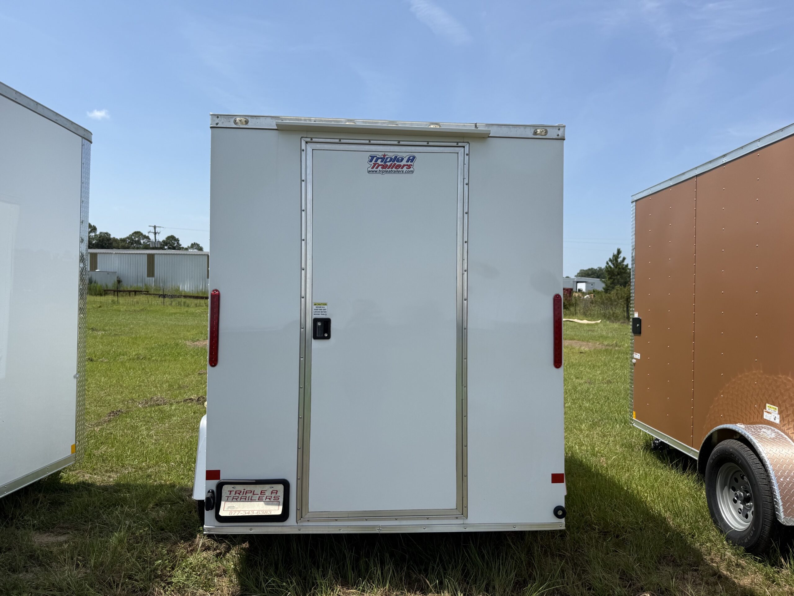 6×8 Single Axle Concession – Aluminum Walls and Ceiling - Concession Door - Image 3
